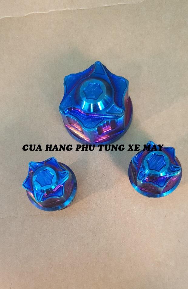 Bộ 3 con ốc chảng ba xe Raider Fi/ Sonic xi titan cao cấp
