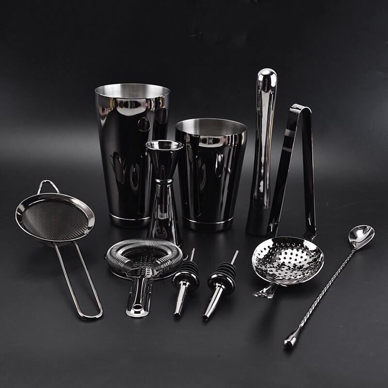 Sét 11 dụng cụ pha chế cao cấp inox #304