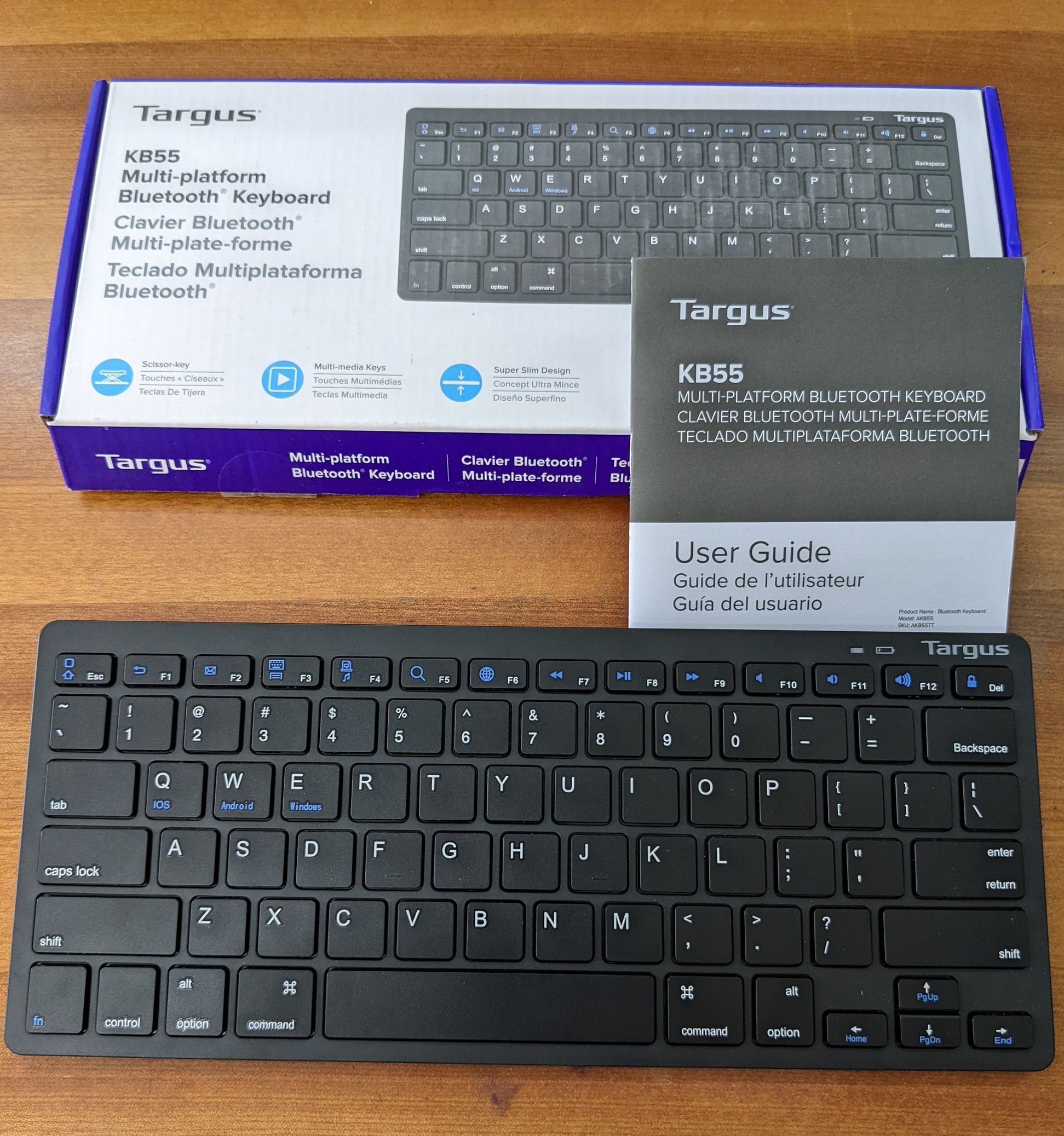 Bàn phím Bluetooth Targus KB55 Multi - Platform Bluetooth Keyboard - Wireless Bluetooth không dây AKB55 AKB55TT