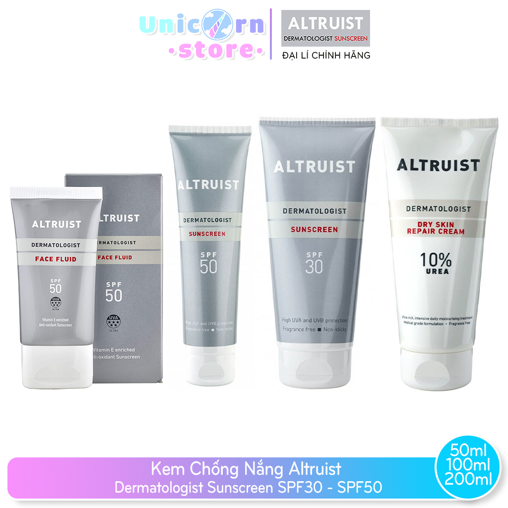 Kem Chống Nắng Altruist Dermatologist Sunscreen SPF30 - SPF50
