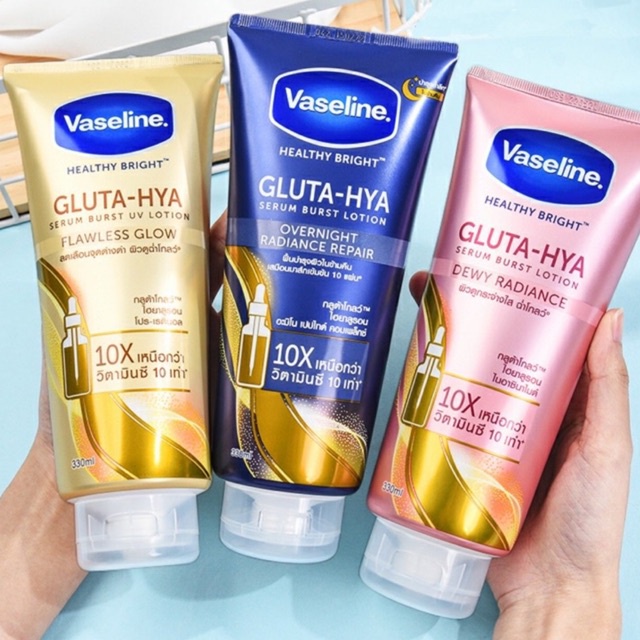 Sữa dưỡng thể Vaseline Gluta HYA Serum 10X Thái Lan 3OOML