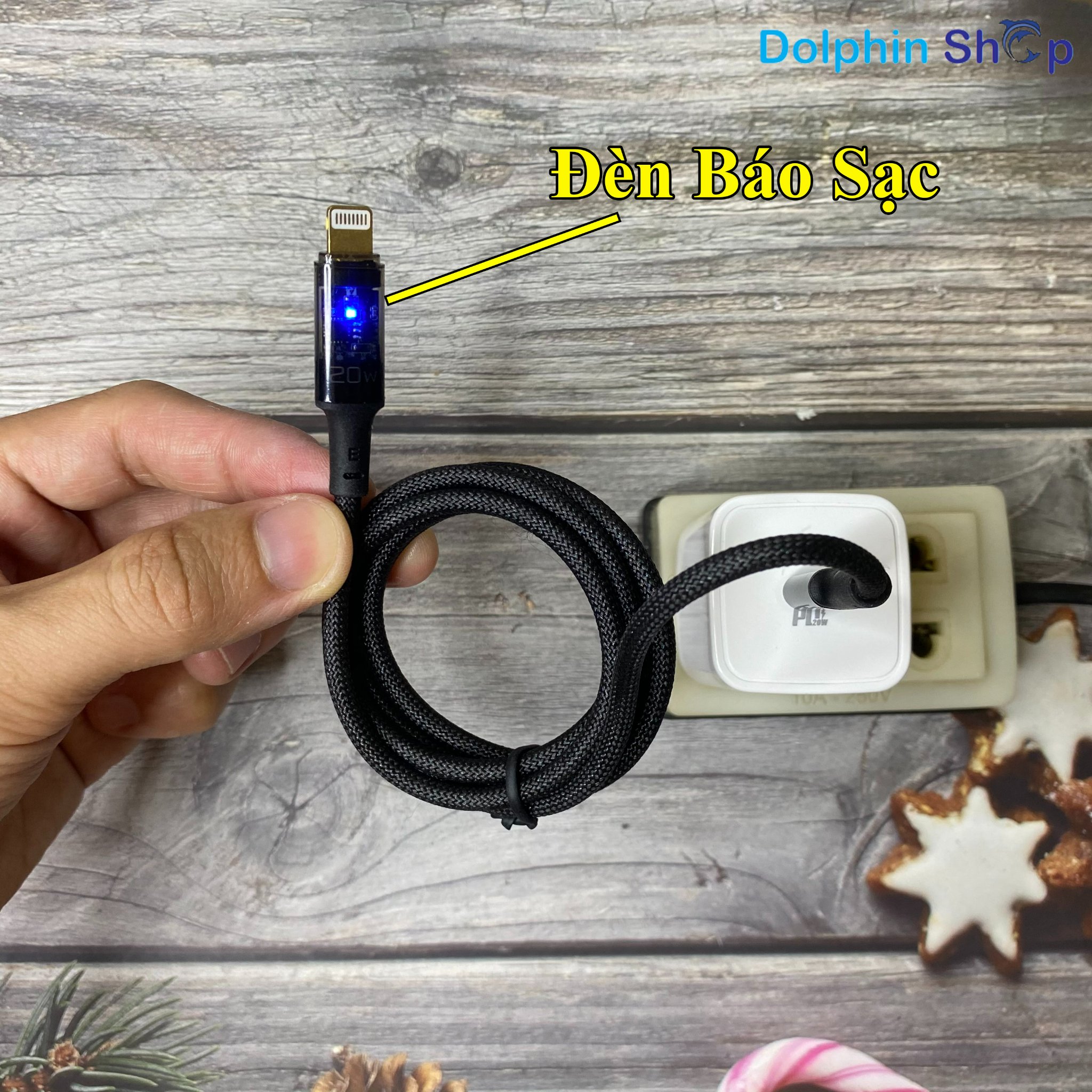 Cáp Tự Ngắt 20W Chân TypeC Ra Lightning Dành Cho iPhone, iPad EarIdom EC161/162