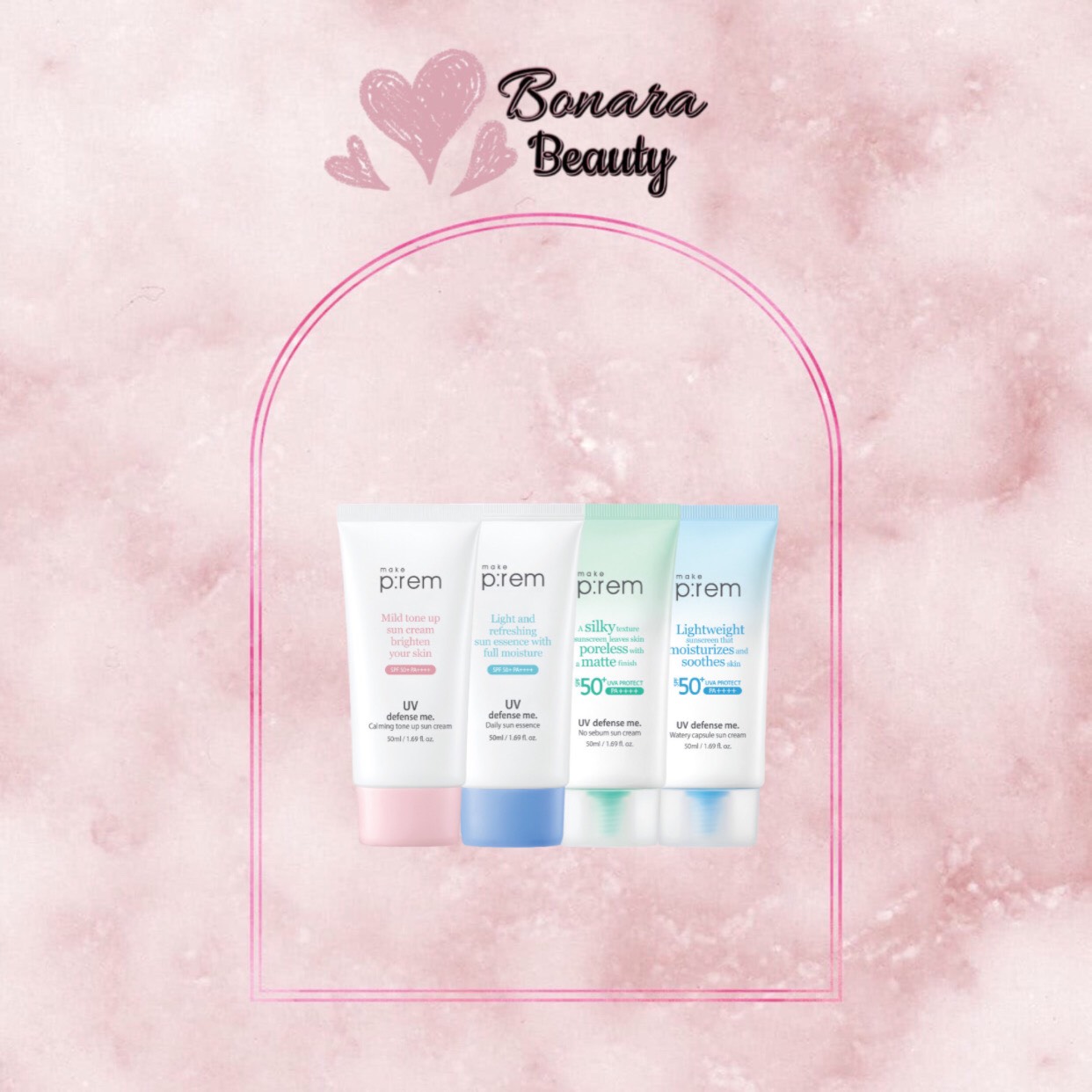 Kem chống nắng Make P:rem UV Defense Me Calming/ Tone Up Make Prem Sun Cream