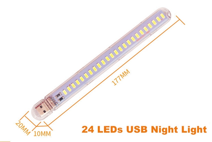 Đèn 24 Led siêu sáng cắm cổng usb 5v