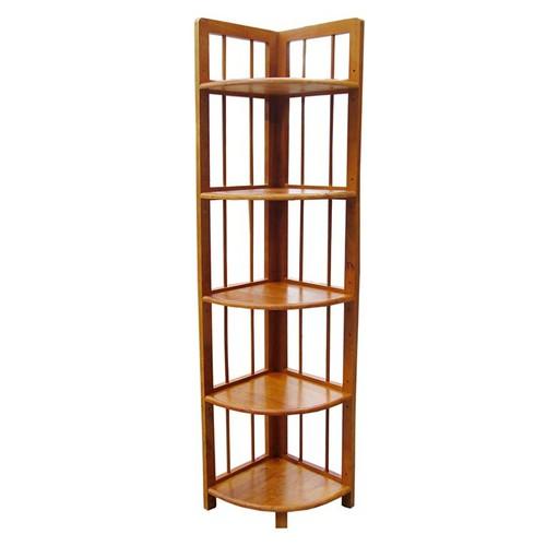 kệ góc 5 tầng bằng gỗ
