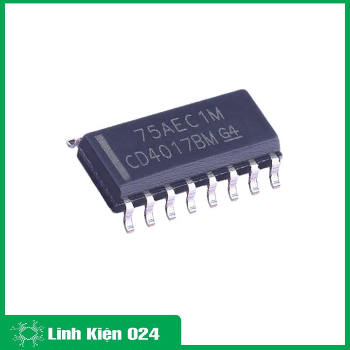 Ic đếm thập phân cd4017 chân dán sop 16