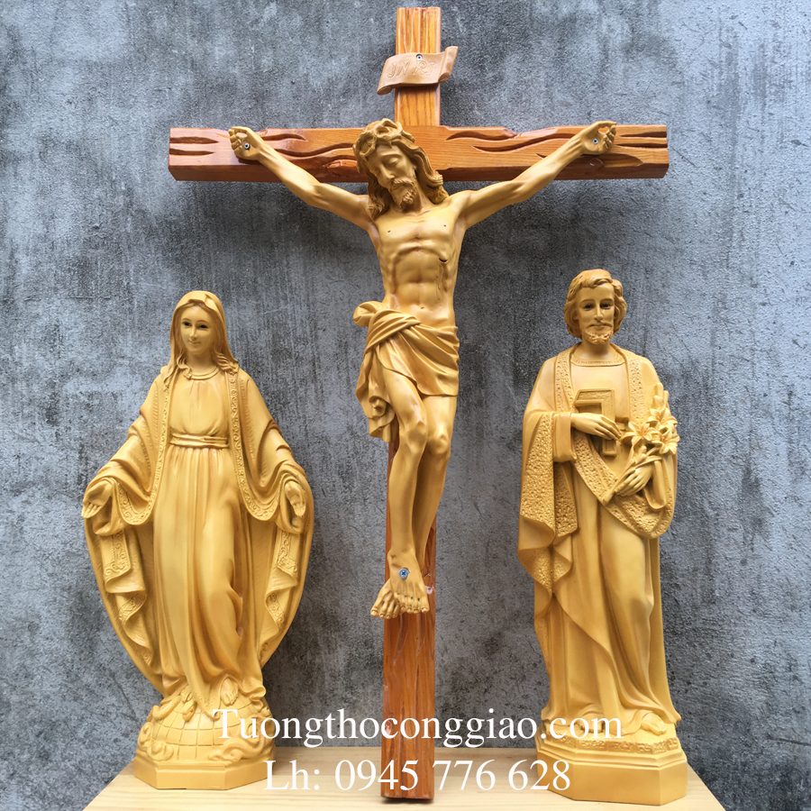 Bộ tượng bàn thờ Công Giáo 50cm
