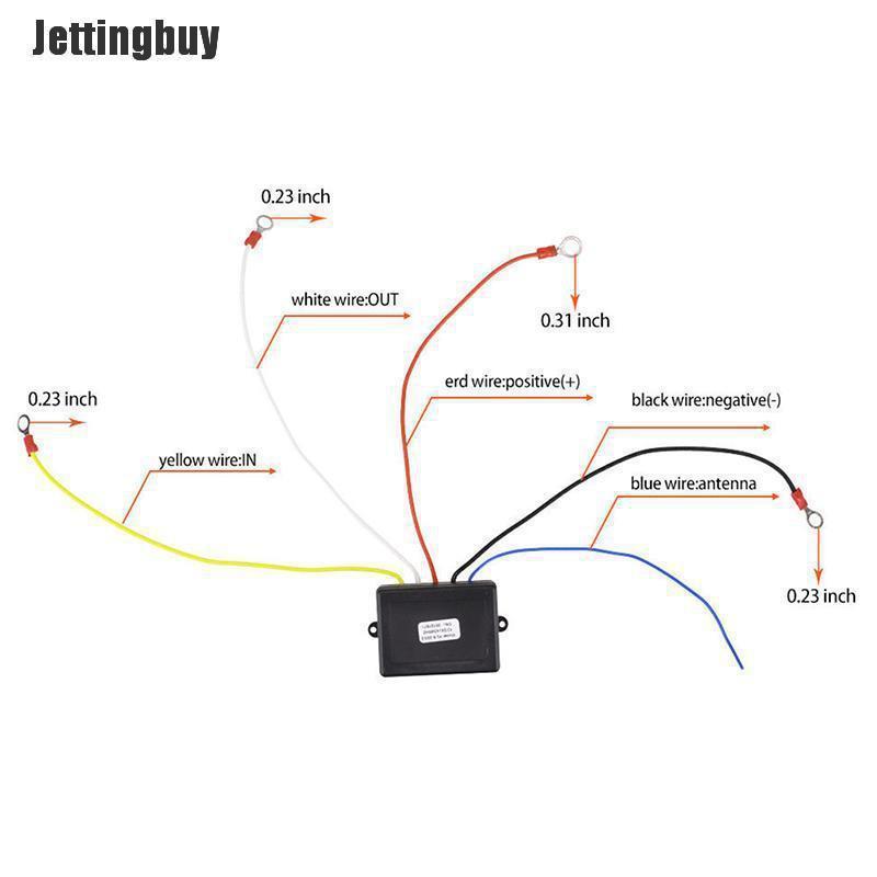Jettingbuy 12v Winch Wireless Remote Control Switch Handset Kit Fit Tool For Atv Suv Utv   Beautiful Speace