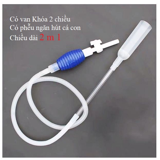Ống bơm hút thay nước bể cá tiện lợi