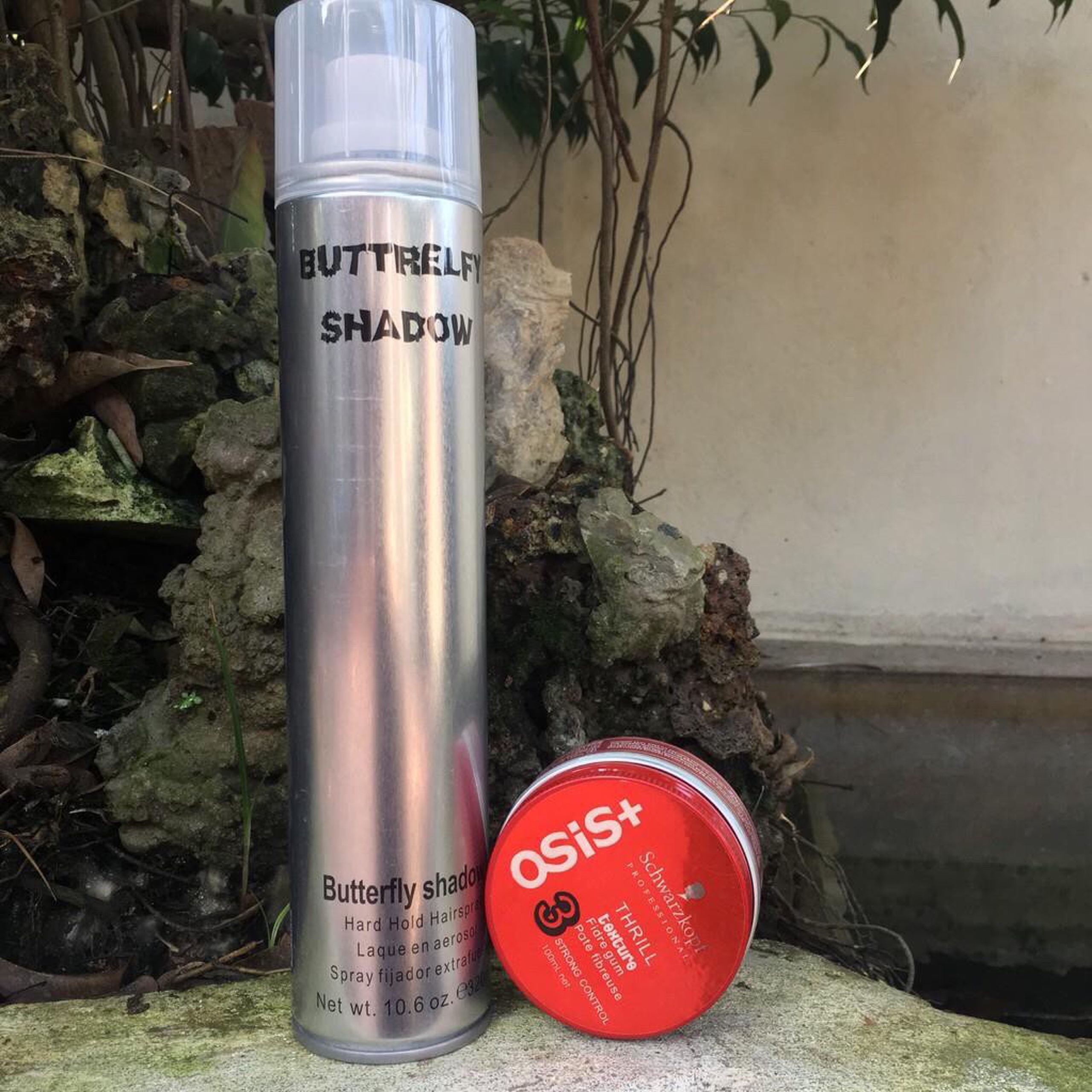 [HCM]Combo tạo kiểu tóc - Sáp Osis và gôm xịt Butterfly Shadow