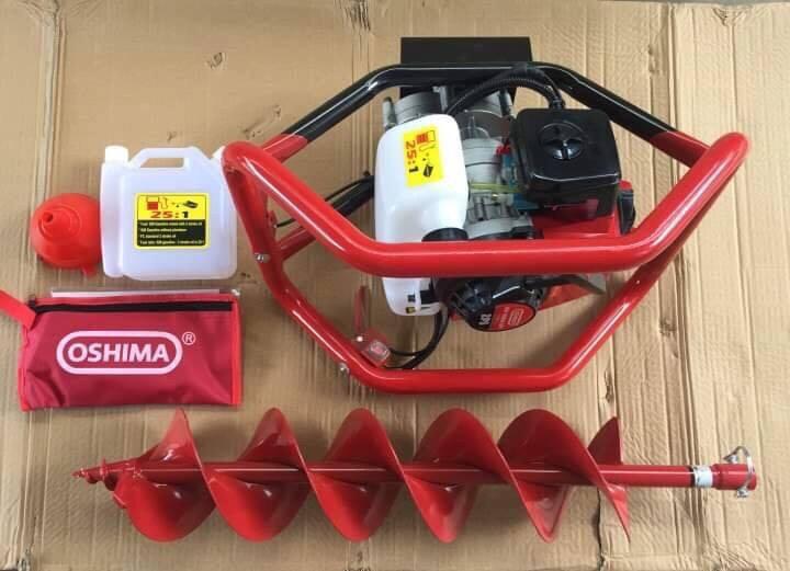 Máy khoan đất oshima 2p tặng mũi khoan ( 1 trong mũi 100, 150mm)