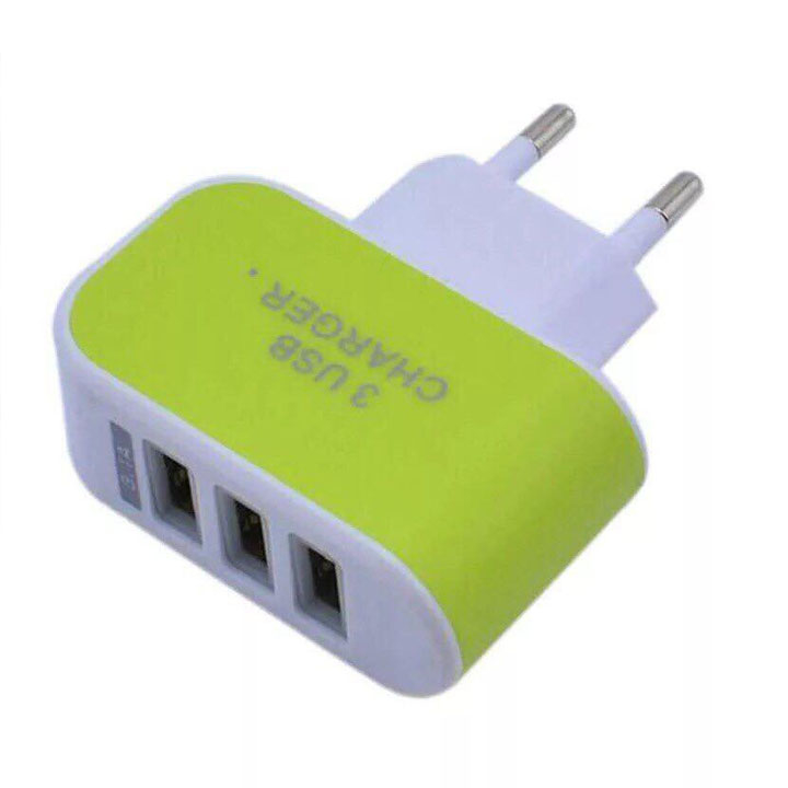 Cốc Sạc 3 Cổng USB - Có Đèn Led - Siêu Tiện Lợi