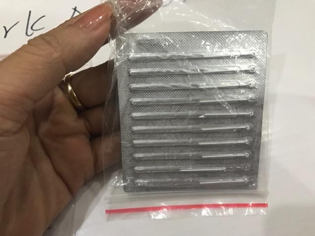 Đầu kim dùng cho máy đốt nốt ruồi 1 vỉ 10 kim