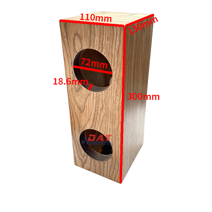 [HCM]Thùng Loa Đôi 3inch Vân Gỗ 11*30*13cm WTS-301