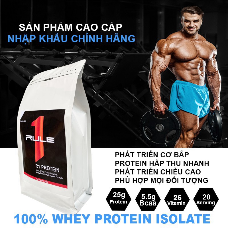 Whey Protein Isolate Rule 1 - Sữa Tăng Cơ Rule 1