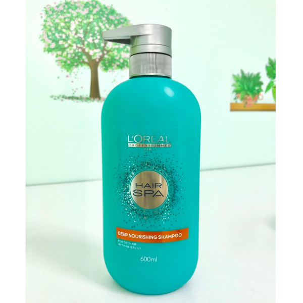 Dầu Gội Siêu Mềm Mượt Loreal Hair Spa 600ml (Xanh) Mãu Mới nhập khẩu