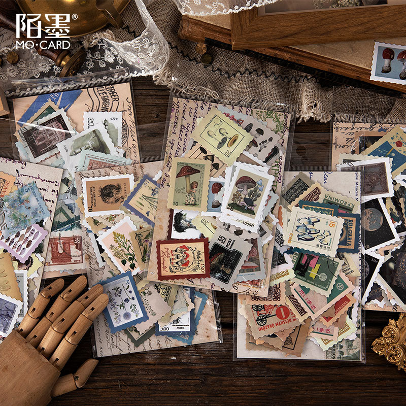 Set 46 Sticker Tem Thư Dán Trang Trí Planner, Scrapbook Nhiều Mẫu