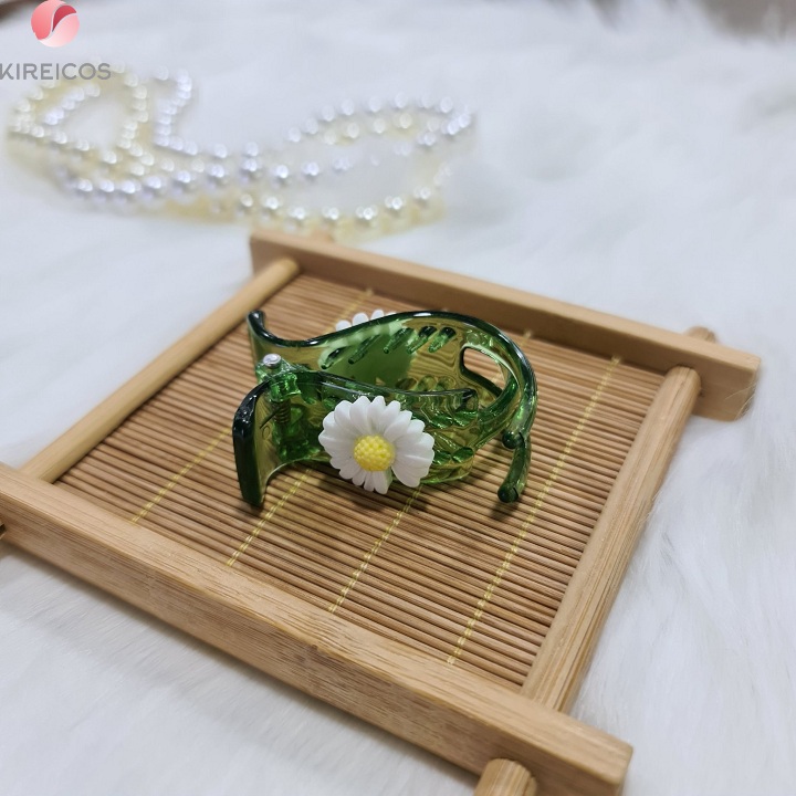 [HCM]Kẹp Gấp Tóc Nhựa Dẻo Không Gãy Mẫu Cúc Họa Mi - kireicos