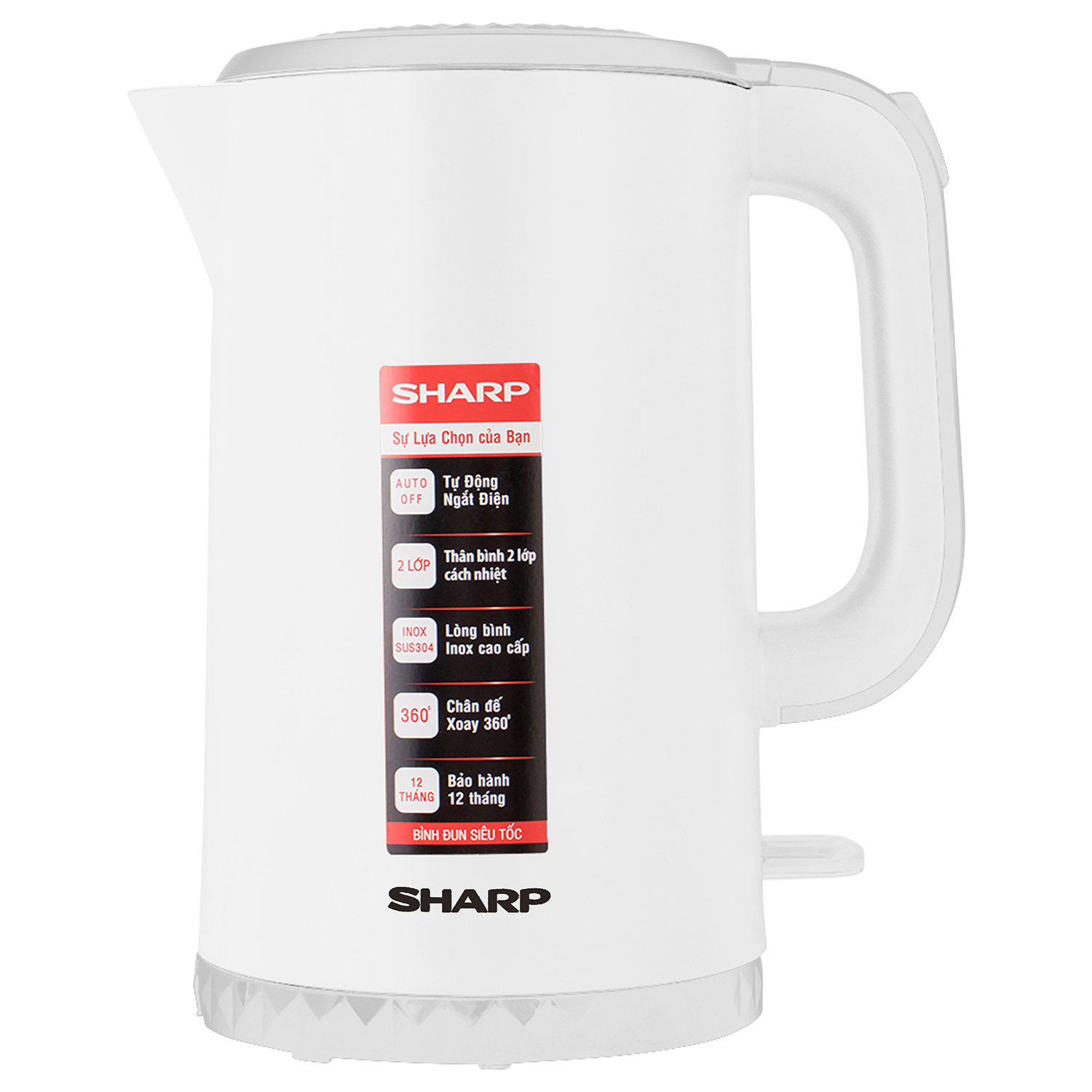 Bình đun siêu tốc Sharp EKJ-17EVPS 1.7 lít  (giao màu ngẫu nhiên)