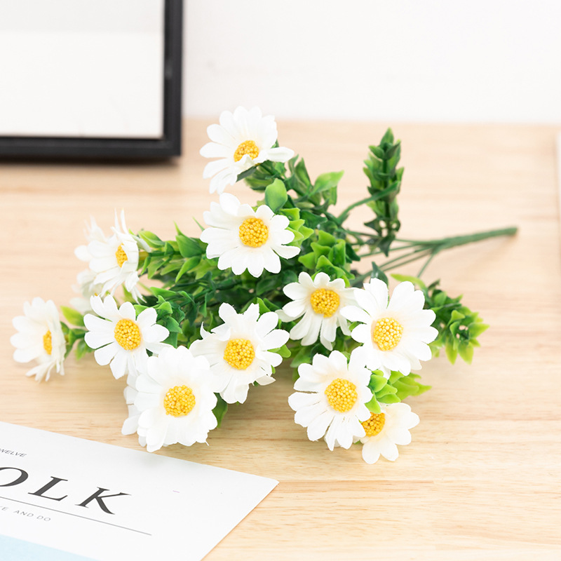 Cúc Họa Mi Daisy Chùm lớn đa sắc cực lãng mạn - Hoa giả trang trí siêu đẹp