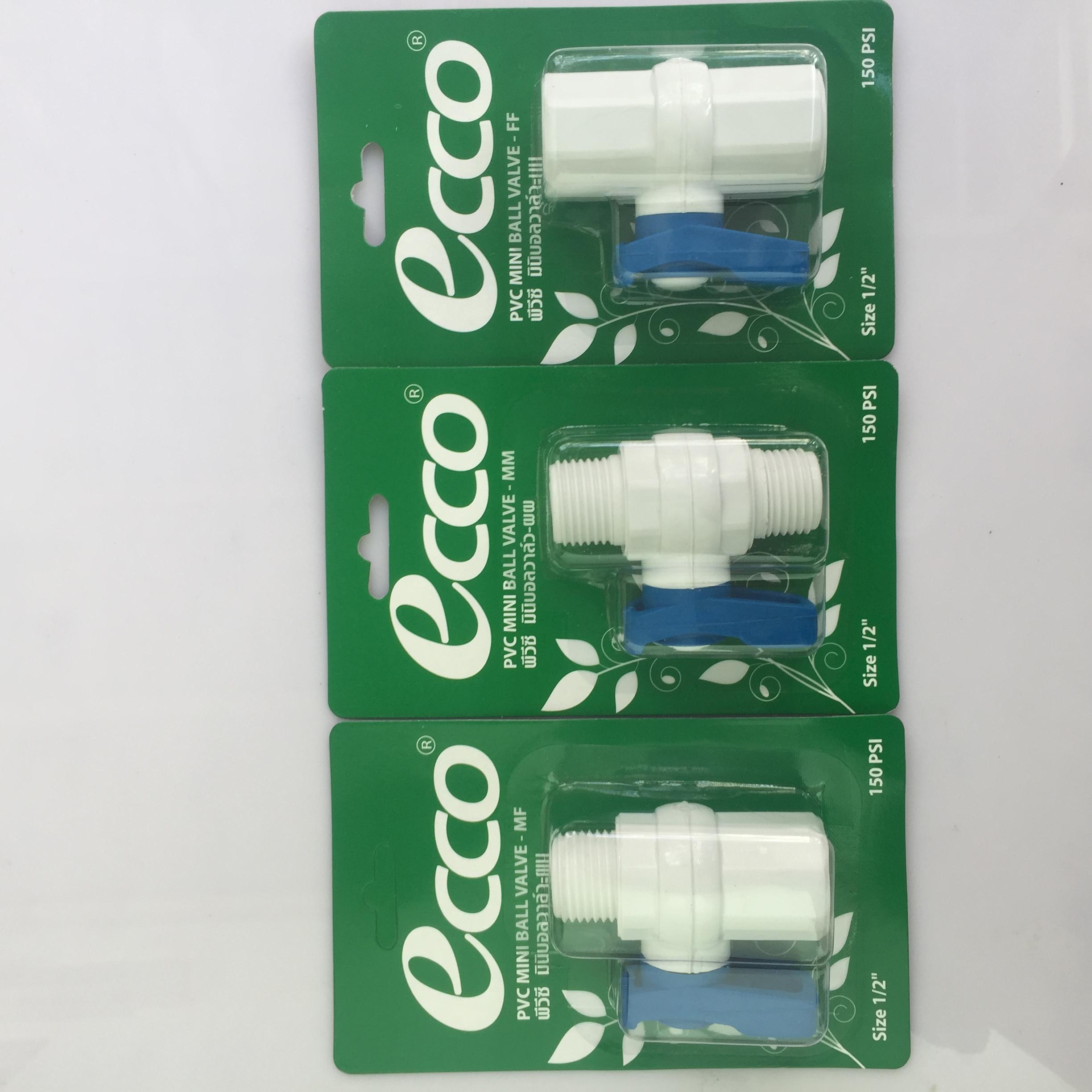 [HCM]Van khóa nước Ecco Thailand 1 răng trong 1 răng ngoài phi 21 (1/2")