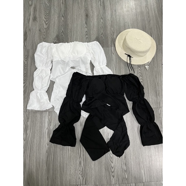 Áo kiểu siêu xinh tay nhún BO1