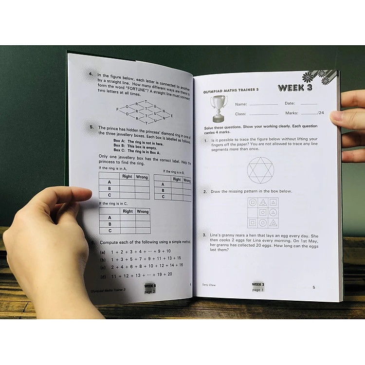 Sách Olympiad Maths Trainer 3 - Toán Lớp 3 ( 8 - 9 Tuổi )