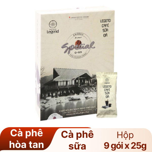 CÀ PHÊ TRUNG NGUYÊN LEGEND SỮA ĐÁ HỘP 9 GÓI x 25GR   -32500