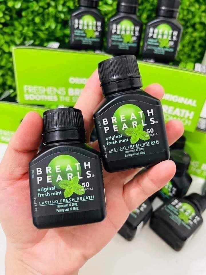 Thơm miệng Breath pearl của Úc