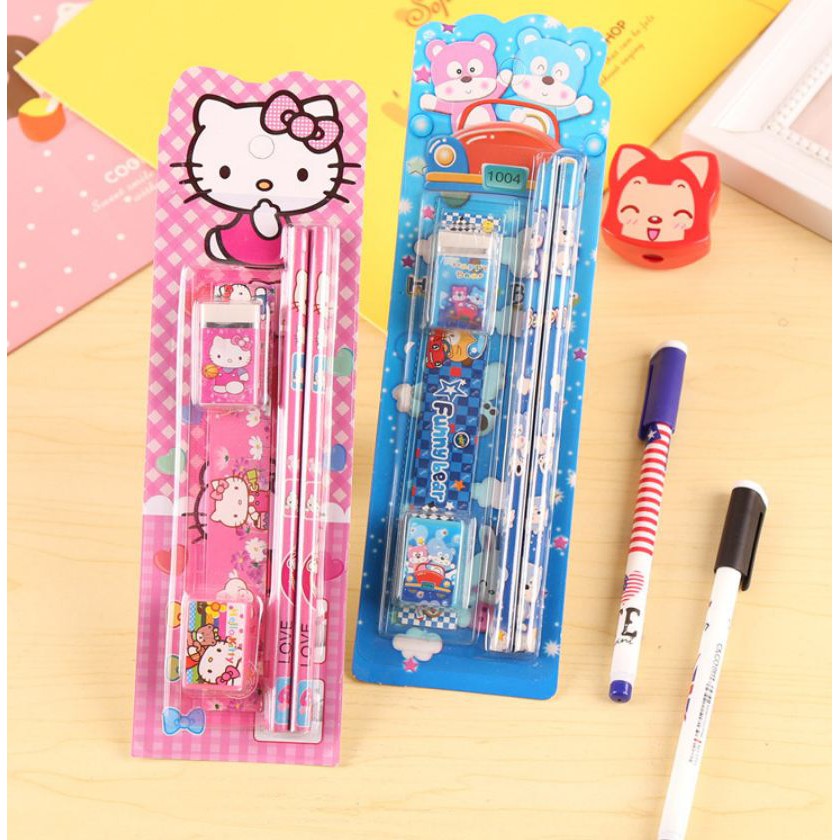 1 Bộ Dụng Cụ Học Tập 5 Món