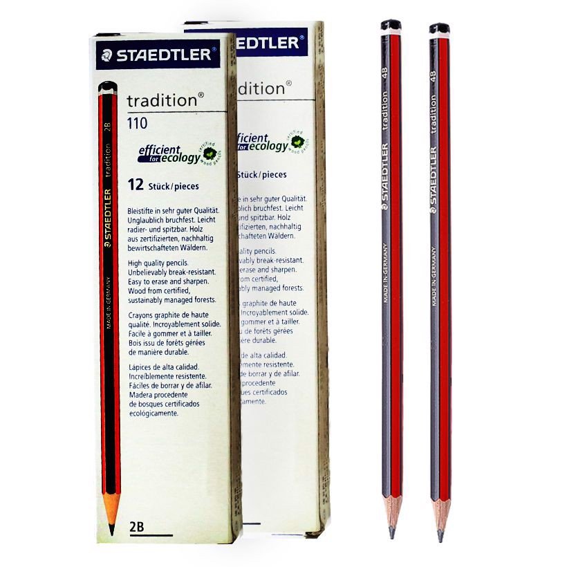 Combo 3 Bút Chì Gỗ Steadtler 2B