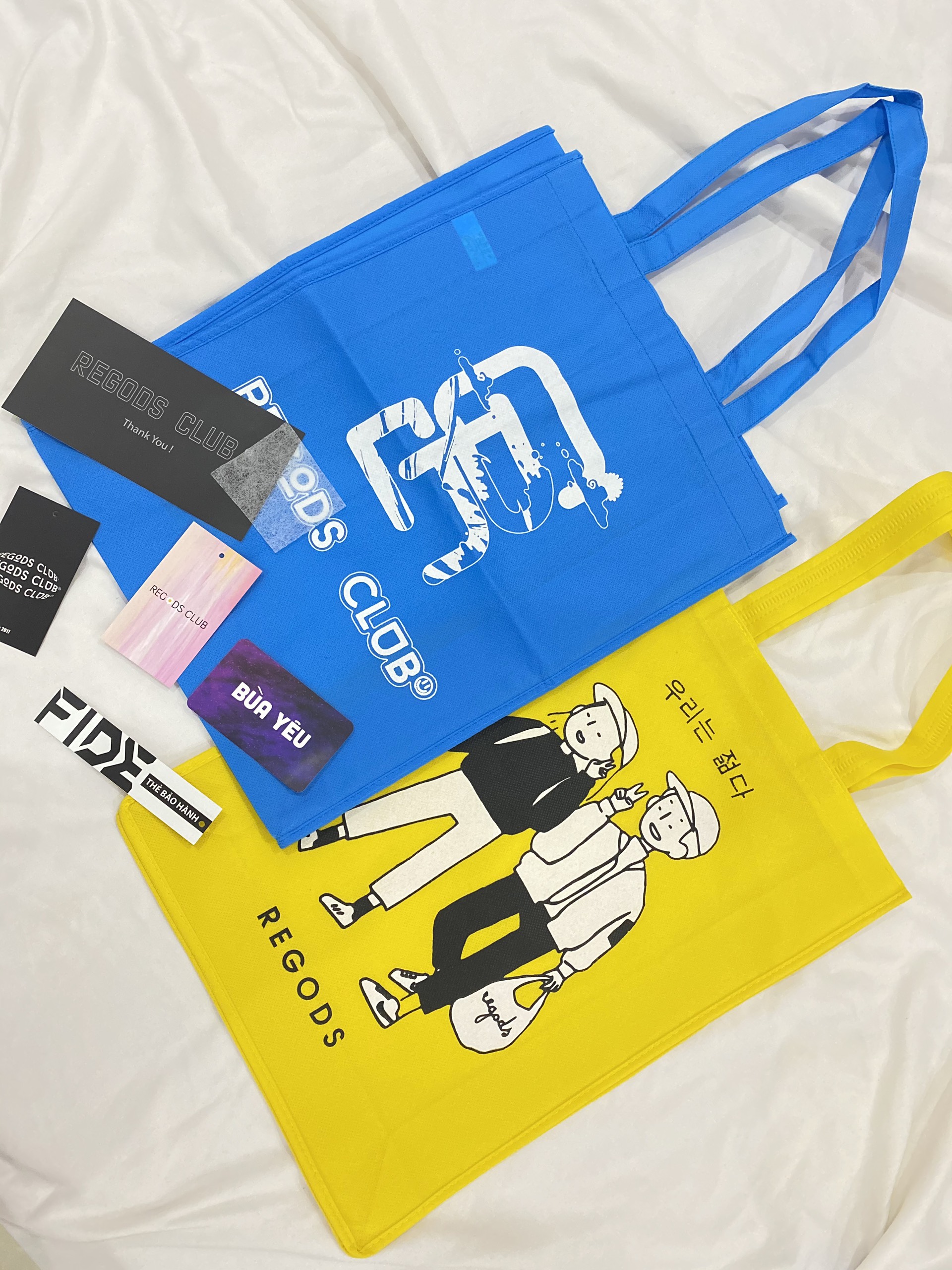 Bộ tag regods + giấy thơm + thẻ bảo hành
