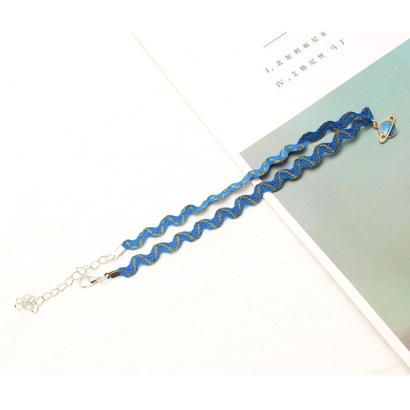 Choker ngân hà màu xanh siêu xinh
