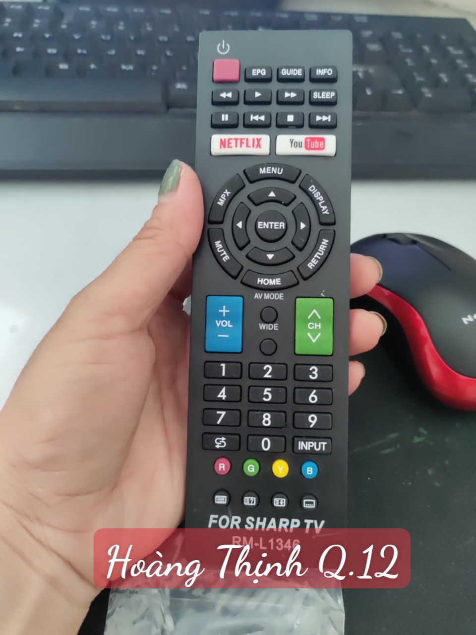 [HCM]ĐIỀU KHIỂN REMOTE TIVI SHARP - DÀNH CHO TIVI SHARP INTERNET