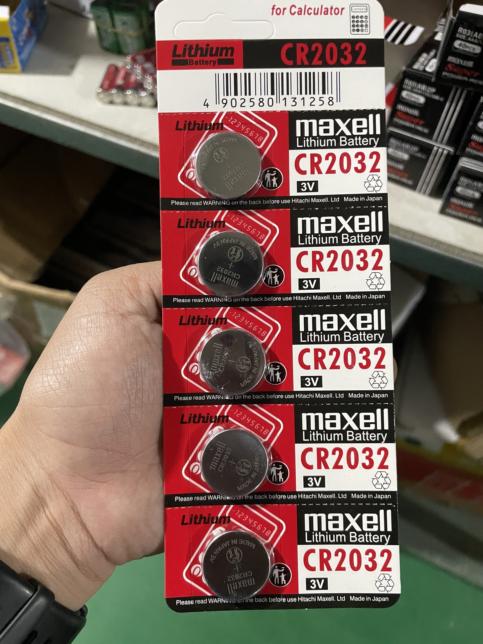 Pin maxell lithium cr2032 - 3v
