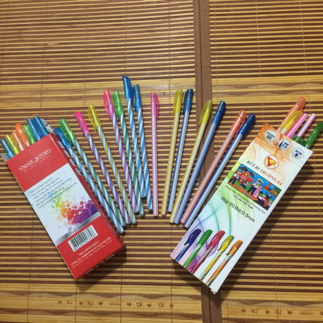 com bo 10  bút nến dài