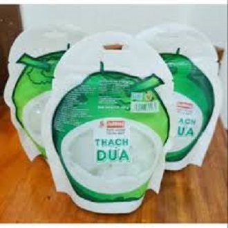 [HCM]Thạch dừa Ánh Hồng túi 900g