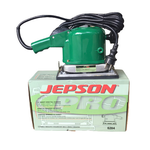 Máy chà nhám rung loại to jepson js6284 động cơ từ công xuất 230w - bảo hành 12 thấng