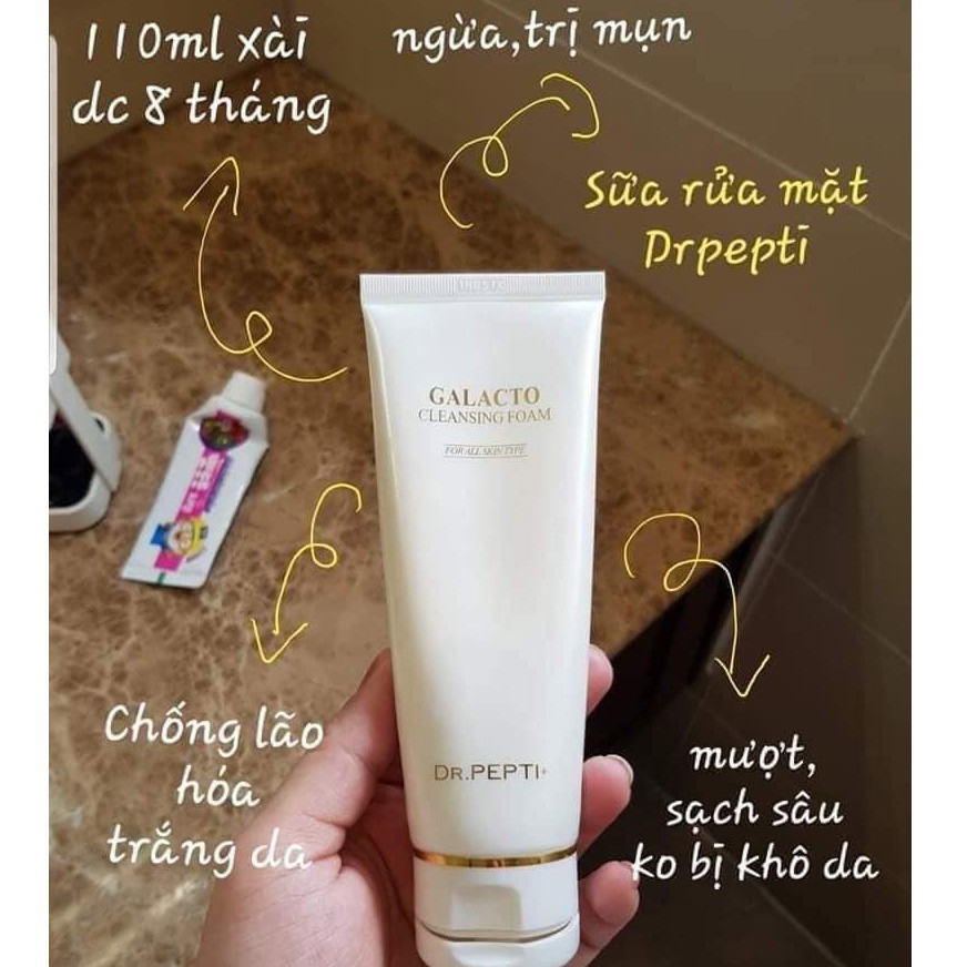 [HCM]Sữa rửa mặt Dr.Pepti Galacto Cleansing Foam