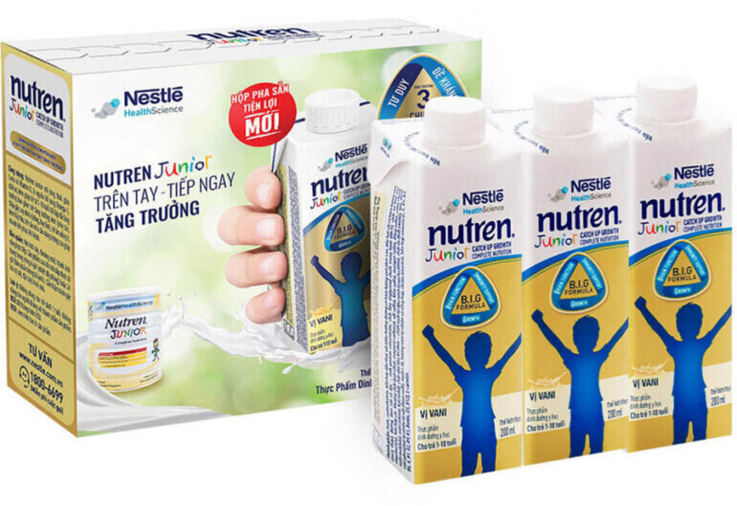 [Date 10.2024] Sữa nước Nutren Junior Pha Sẵn Hộp 200ml (1 hộp)