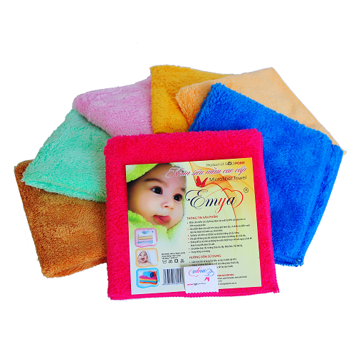 Khăn siêu mềm trẻ em cao cấp EMYA 30×30