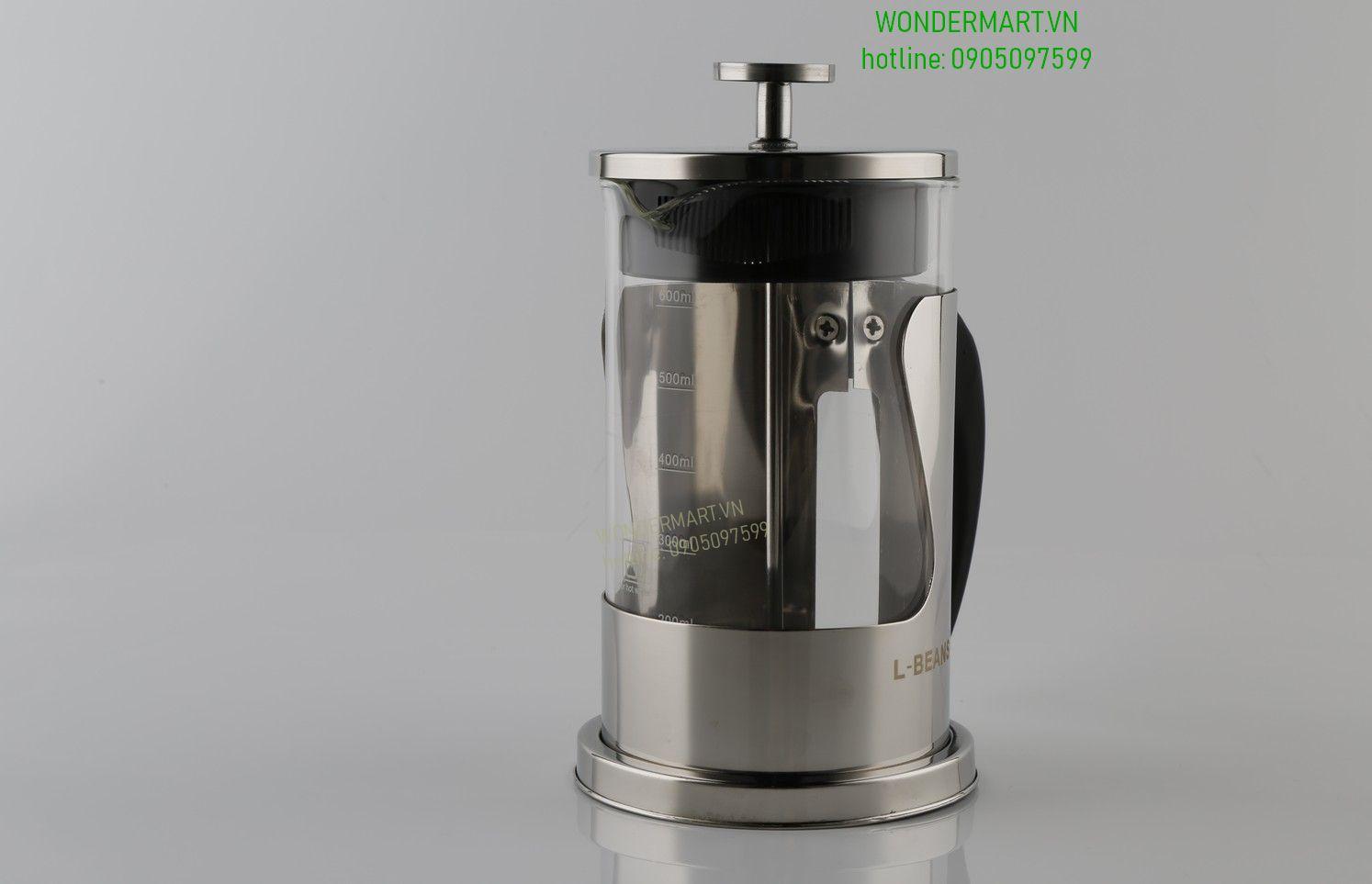 Bình pha cà phê kiểu Pháp L-Beans 350ml bình pha lọc ép/ Bình pha cà phê kiểu Pháp L-BEANS được thiết kế để pha cà phê lọc ép kiểu Pháp cổ điển