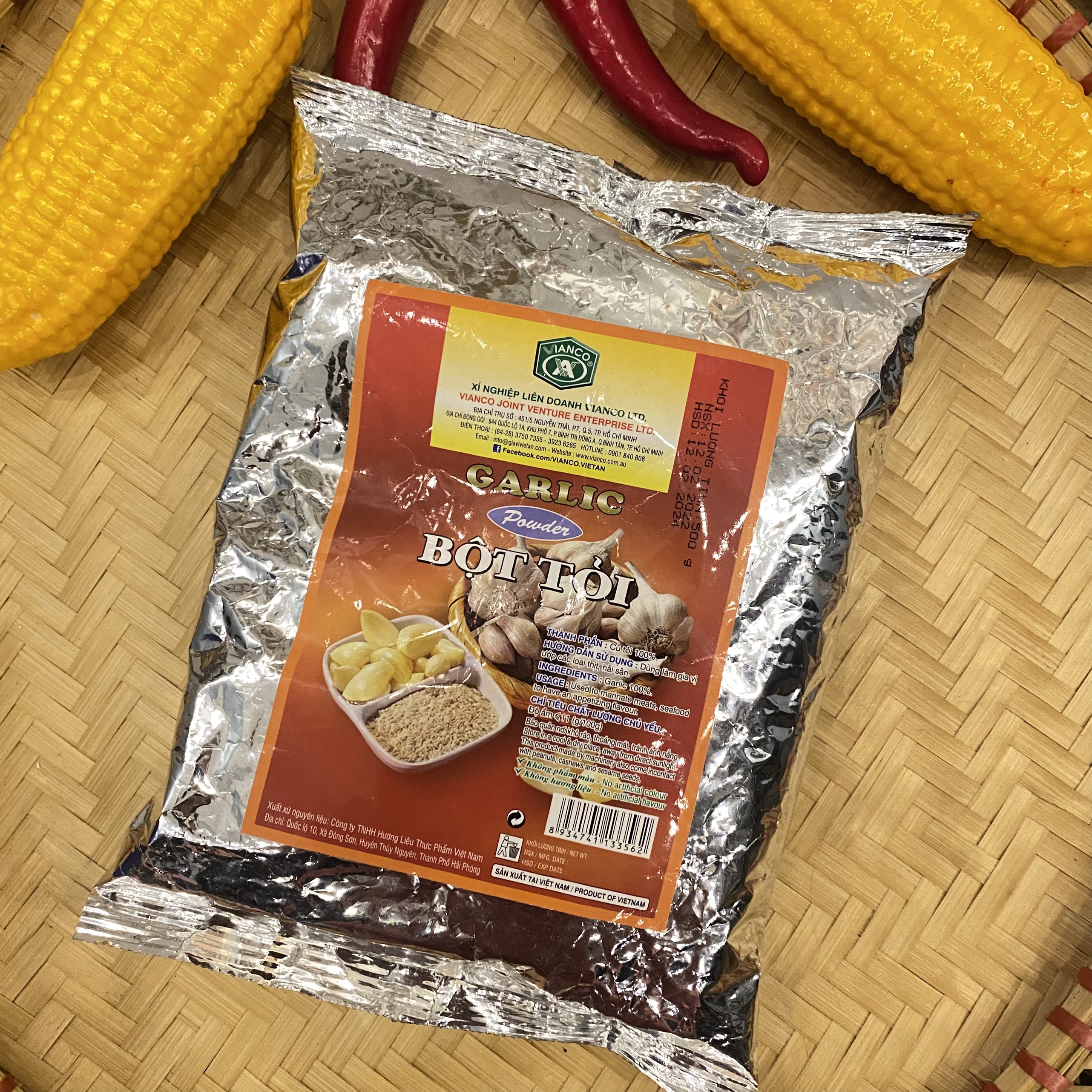 BỘT TỎI VIỆT ẤN VINACO GÓI 100GR( CHIẾT)-500GR