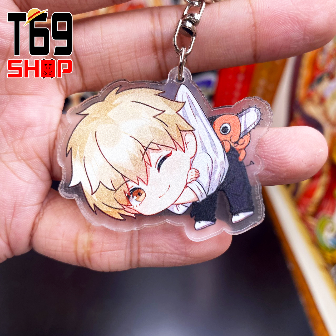 [11 mẫu] Móc khóa mica anime Chainsaw Man - Nhóm 1 [T69 Shop]