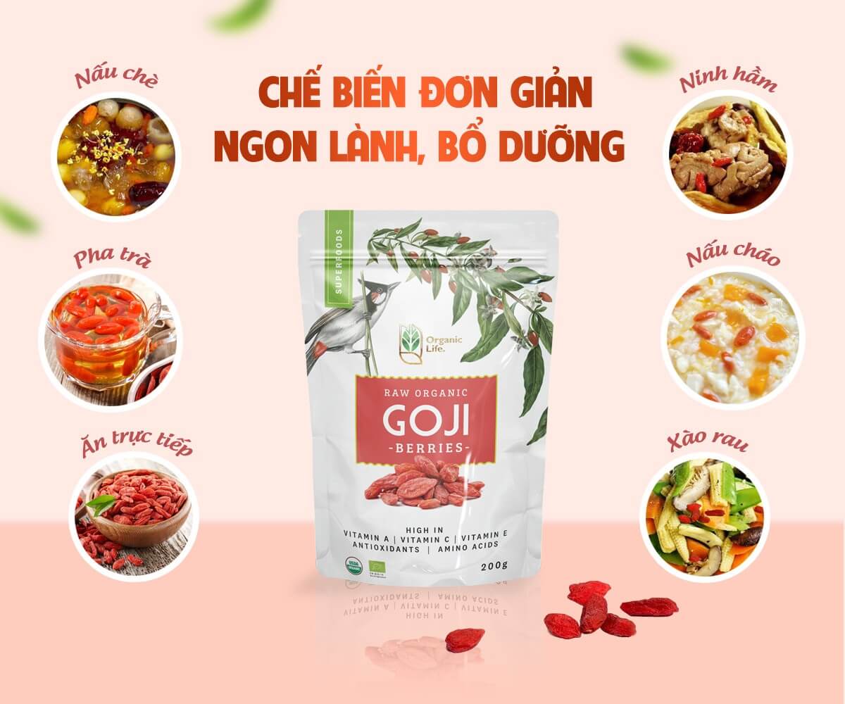 Kỷ Tử Đỏ Hữu Cơ Organic Life 200g