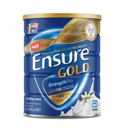 Sữa bột ensure gold abbott hương vani 850g
