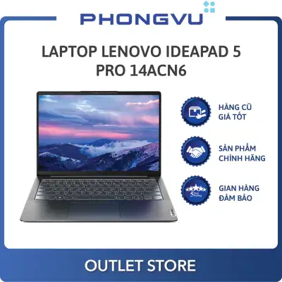 Laptop Lenovo IdeaPad 5 Pro 14ACN6-82L700MAVN (AMD Ryzen 7 5800U) (Xám) - Laptop cũ