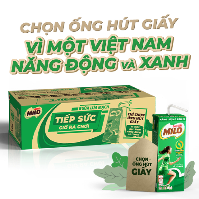 [Siêu thị WinMart] - Thùng 48 hộp sữa uống lúa mạch Milo Nestlé 180ml
