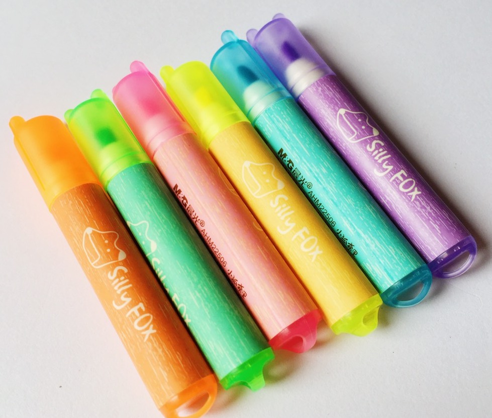 [HCM]Bộ 6 Viết Dạ quang Mini M&G Silly Fox 22506