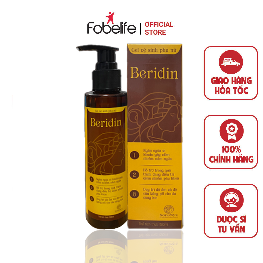 Gel Dung Dịch Vệ Sinh Phụ Nữ Beridin - Chai 150ml